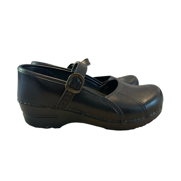 Sanita Clare Women's Mary Jane Clog Black Size 37 EU 6 6.5 US - Picture 1 of 6